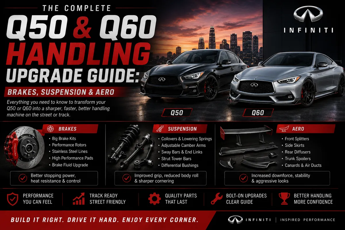 The Complete Q50 & Q60 Handling Upgrade Guide: Brakes, Suspension & Aero